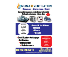 Murat Ventilation - Hottes / Ventilation / Ramonage en Ile-de-France