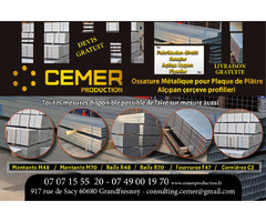 CEMER PRODUCTION - Entreprise d'Ossature Métallique dans l'Oise