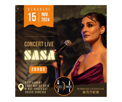 Concert - Dîner avec SASA Serap au Restaurant Chez Moi By Ekin