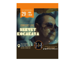 Cocert Live de Servet KOCAKAY au Restaurant Chez Moi By Ekin - 29 Novembre 2024